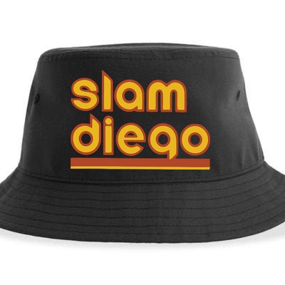 Retro Slam Diego Baseball San Fan Sustainable Bucket Hat