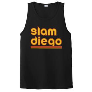 Retro Slam Diego Baseball San Fan PosiCharge Competitor Tank