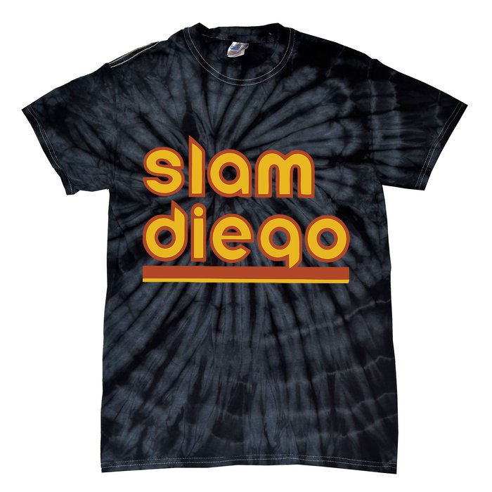 Retro Slam Diego Baseball San Fan Tie-Dye T-Shirt