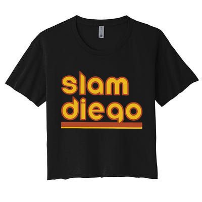 Retro Slam Diego Baseball San Fan Crop Top