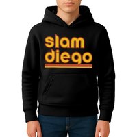 Retro Slam Diego Baseball San Fan Kids Hoodie