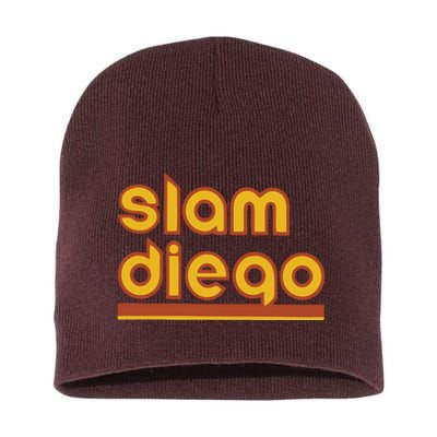 Retro Slam Diego Baseball San Fan Short Acrylic Beanie