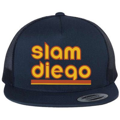 Retro Slam Diego Baseball San Fan Flat Bill Trucker Hat