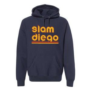 Retro Slam Diego Baseball San Fan Premium Hoodie