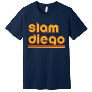 Retro Slam Diego Baseball San Fan Premium T-Shirt