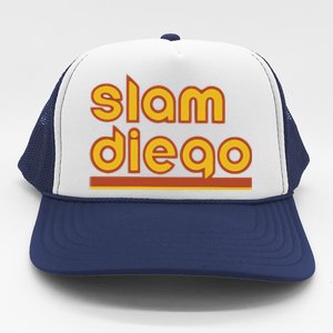 Retro Slam Diego Baseball San Fan Trucker Hat