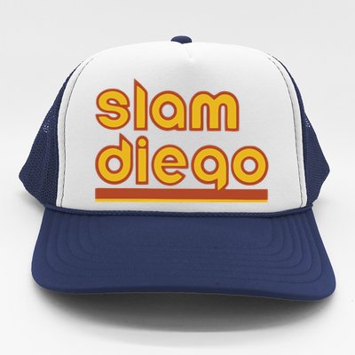 Retro Slam Diego Baseball San Fan Trucker Hat