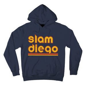 Retro Slam Diego Baseball San Fan Tall Hoodie