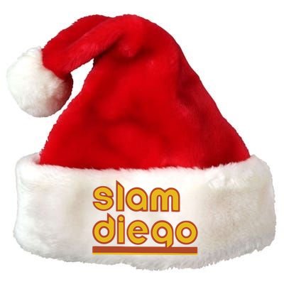 Retro Slam Diego Baseball San Fan Premium Christmas Santa Hat