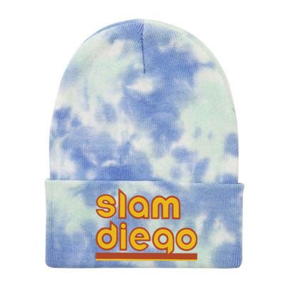 Retro Slam Diego Baseball San Fan Tie Dye 12in Knit Beanie