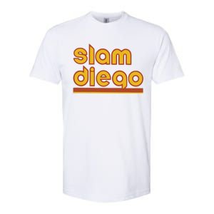 Retro Slam Diego Baseball San Fan Softstyle CVC T-Shirt