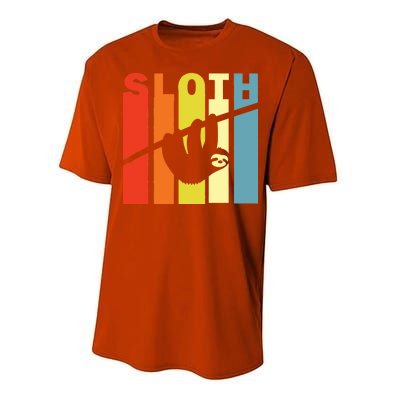 Retro Sloth Performance Sprint T-Shirt