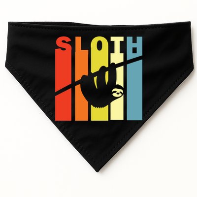 Retro Sloth USA-Made Doggie Bandana