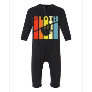 Retro Sloth Infant Fleece One Piece