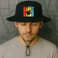 Retro Sloth Bucket Hat