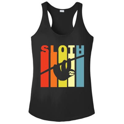 Retro Sloth Ladies PosiCharge Competitor Racerback Tank