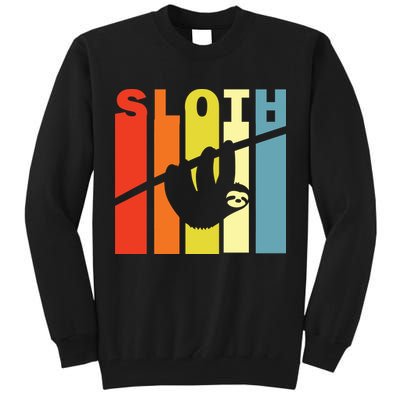 Retro Sloth Tall Sweatshirt
