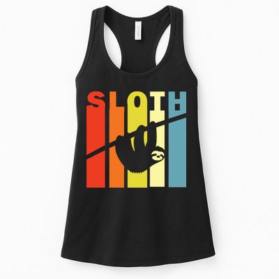 Retro Sloth Womens Tank Top