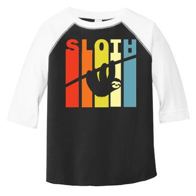 Retro Sloth Toddler Fine Jersey T-Shirt