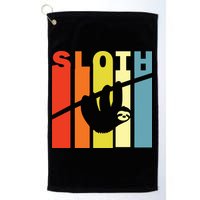 Retro Sloth Golf Towel