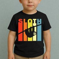 Retro Sloth Toddler T-Shirt