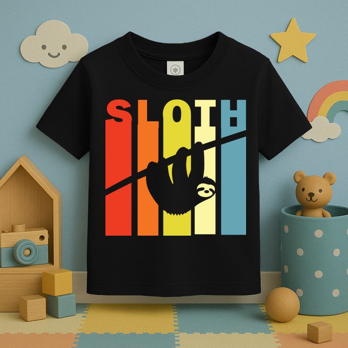 Retro Sloth Toddler T-Shirt