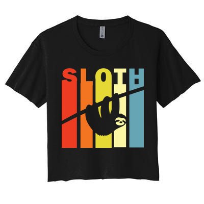 Retro Sloth Crop Top