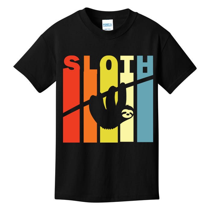 Retro Sloth Kids T-Shirt