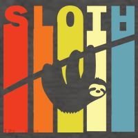 Retro Sloth Vector Backpack