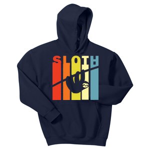 Retro Sloth Kids Hoodie