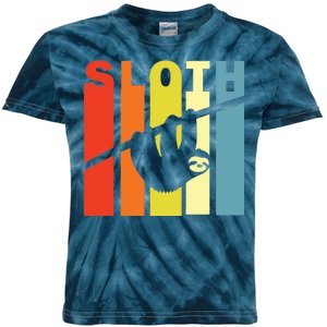 Retro Sloth Kids Tie-Dye T-Shirt