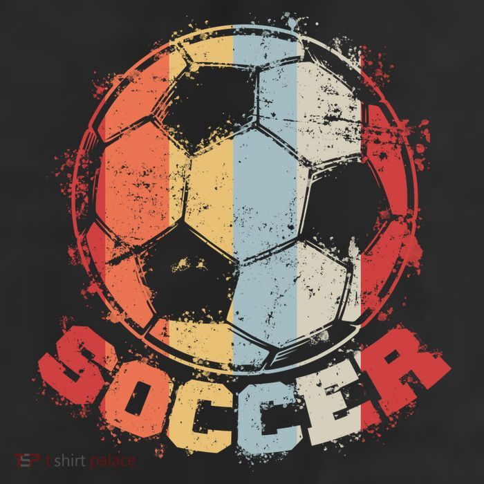 Retro Soccer Ball 7 Panel Mesh Trucker Snapback Hat