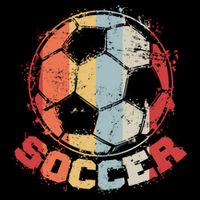 Retro Soccer Ball USA-Made Doggie Bandana