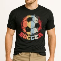 Retro Soccer Ball Cooling Performance Crew T-Shirt