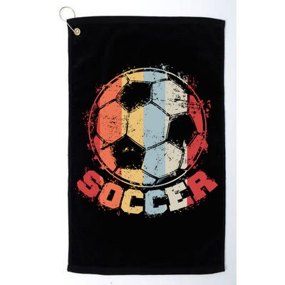 Retro Soccer Ball Golf Towel
