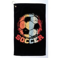 Retro Soccer Ball Golf Towel