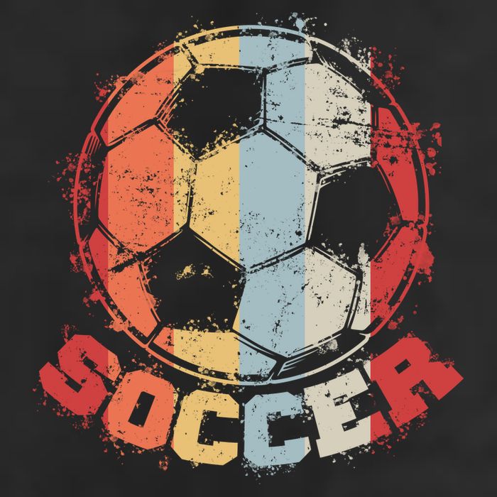 Retro Soccer Ball Golf Towel
