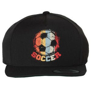 Retro Soccer Ball Wool Snapback Cap