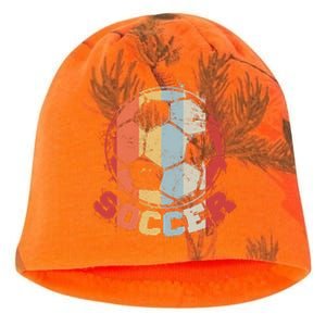 Retro Soccer Ball Kati - Camo Knit Beanie