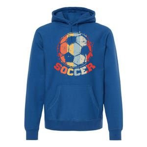 Retro Soccer Ball Premium Hoodie