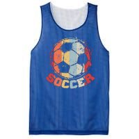 Retro Soccer Ball Mesh Reversible Basketball Jersey Tank