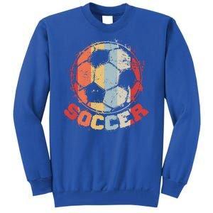 Retro Soccer Ball Tall Sweatshirt