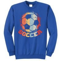 Retro Soccer Ball Tall Sweatshirt