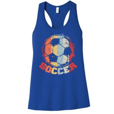 Retro Soccer Ball Women's Racerback Tank