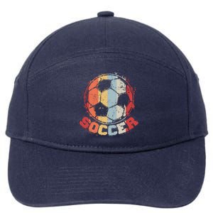 Retro Soccer Ball 7-Panel Snapback Hat