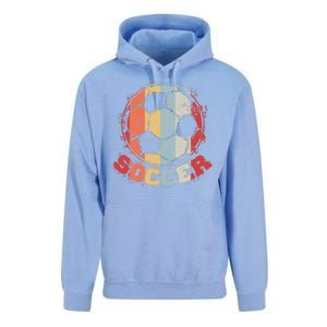 Retro Soccer Ball Unisex Surf Hoodie