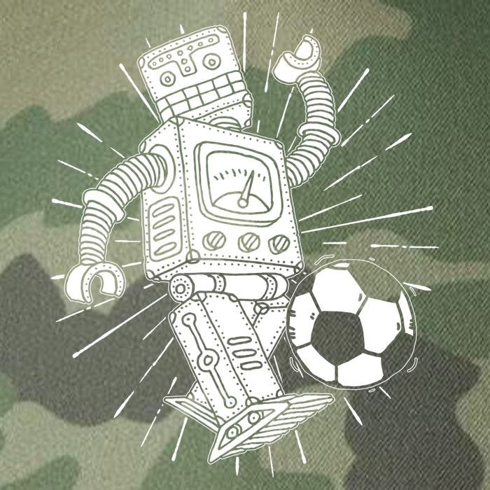 Retro Soccer Robot Legacy Tie Dye Trucker Hat