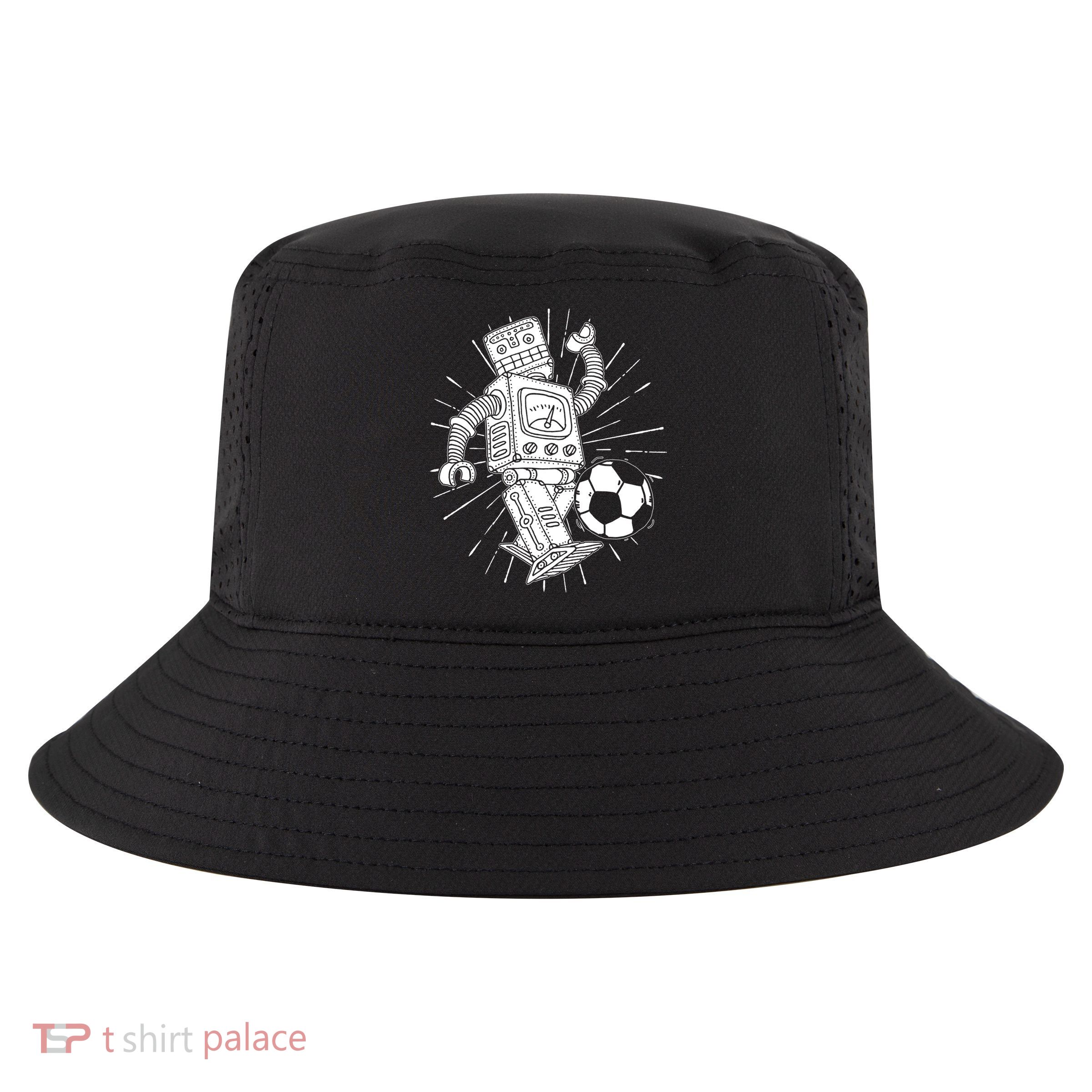 Retro Soccer Robot Cool Comfort Performance Bucket Hat