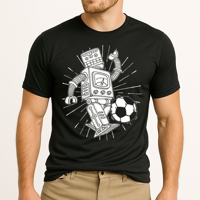 Retro Soccer Robot Performance Shirt