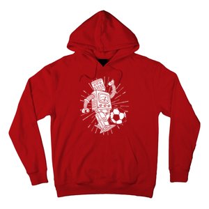 Retro Soccer Robot Hoodie